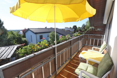 Blick vom Balkon